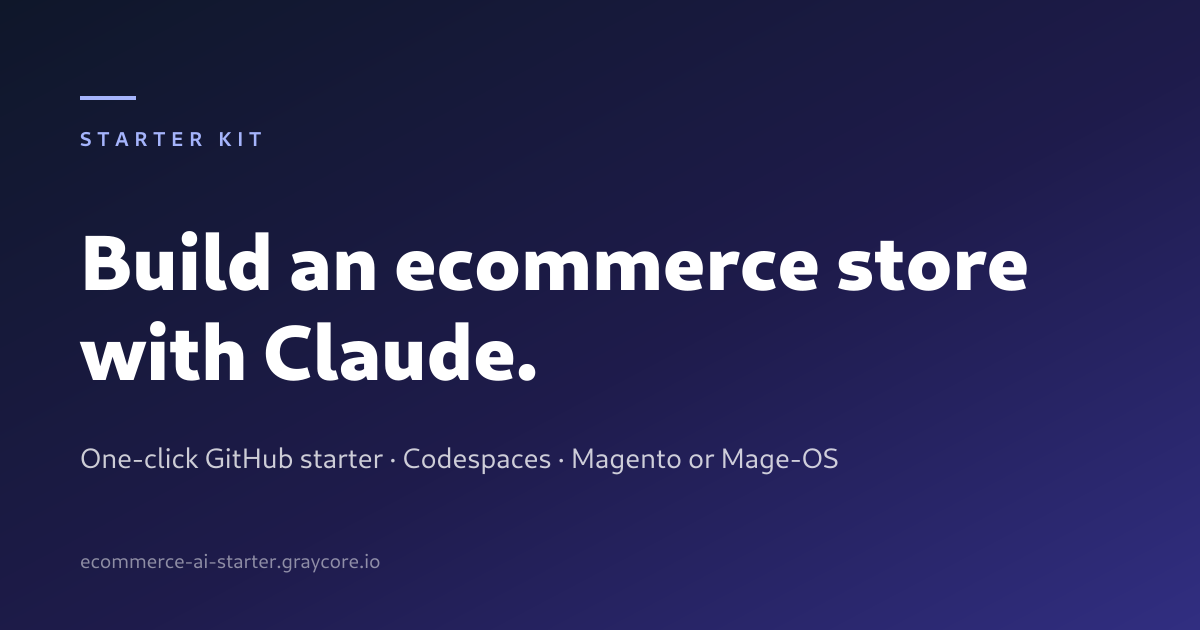 Open Source Ecommerce AI Starter