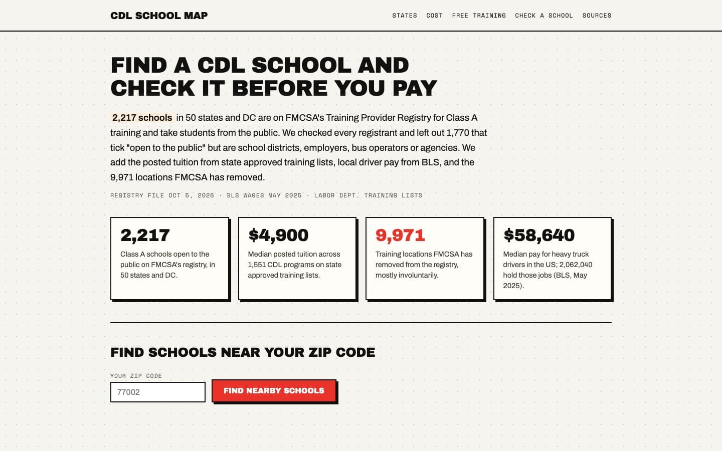 CDL School Map